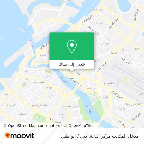 خريطة مدخل المكاتب مركز الدانة
