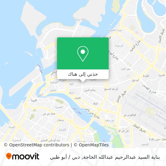 خريطة بناية السيد عبدالرحيم عبدالله الخاجة