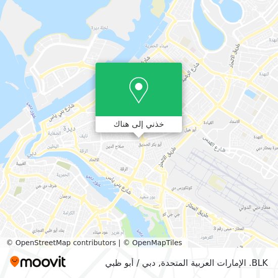خريطة BLK. الإمارات العربية المتحدة