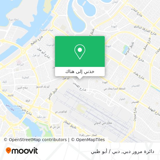 خريطة دائرة مرور دبي