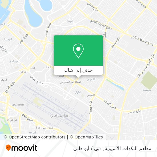 خريطة مطعم النكهات الآسيوية