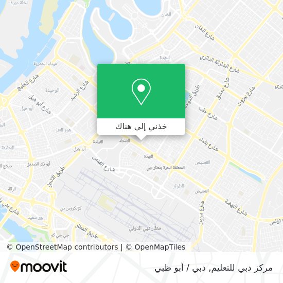 خريطة مركز دبي للتعليم