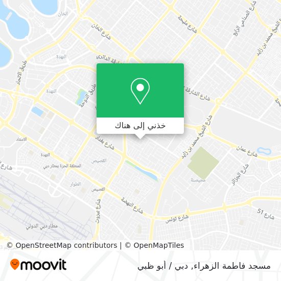 خريطة مسجد فاطمة الزهراء