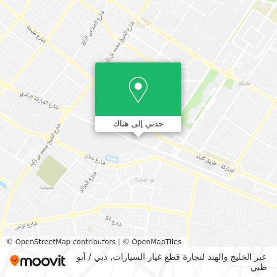 خريطة عبر الخليج والهند لتجارة قطع غيار السيارات