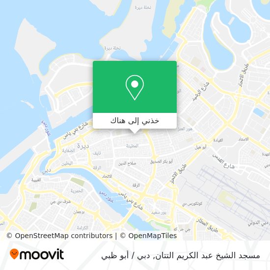 خريطة مسجد الشيخ عبد الكريم التتان
