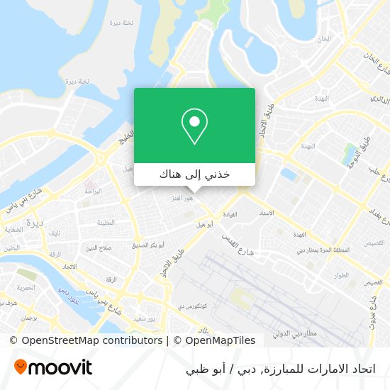 خريطة اتحاد الامارات للمبارزة