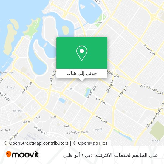 خريطة علي الجاسم لخدمات الانترنت