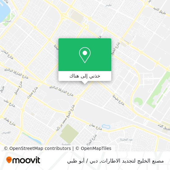 خريطة مصنع الخليج لتجديد الاطارات
