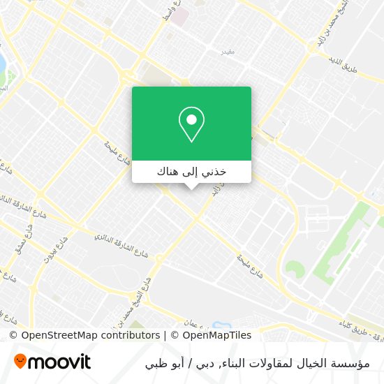 خريطة مؤسسة الخيال لمقاولات البناء