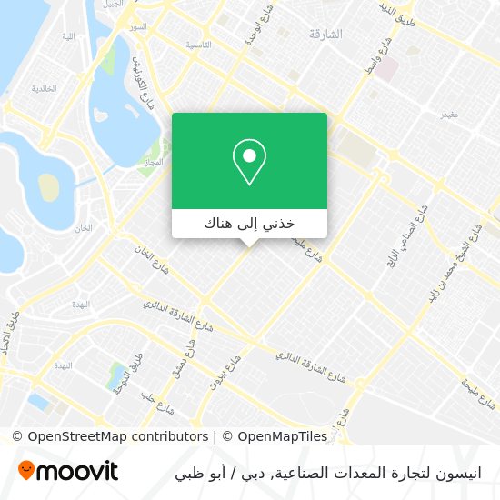 خريطة انيسون لتجارة المعدات الصناعية