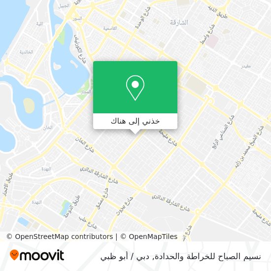 خريطة نسيم الصباح للخراطة والحدادة