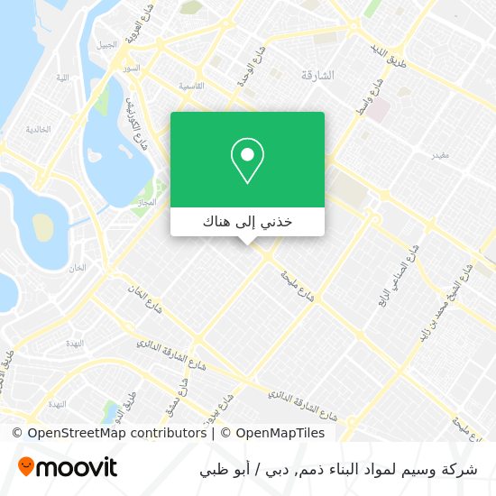 خريطة شركة وسيم لمواد البناء ذمم