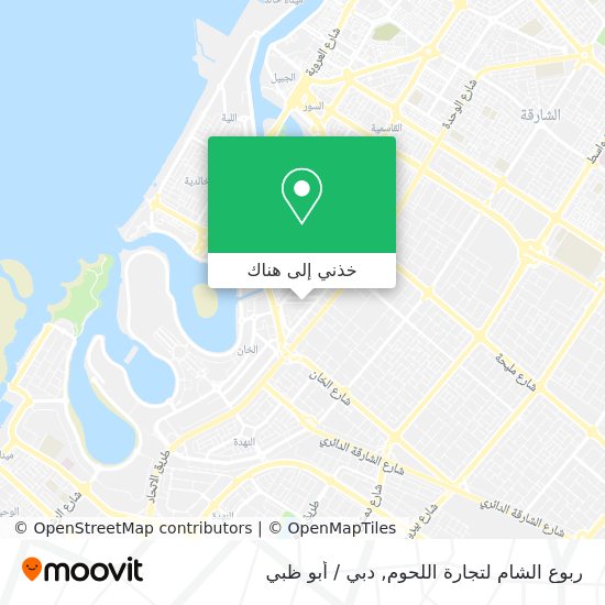 خريطة ربوع الشام لتجارة اللحوم