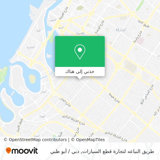 خريطة طريق النباعه لتجارة قطع السيارات