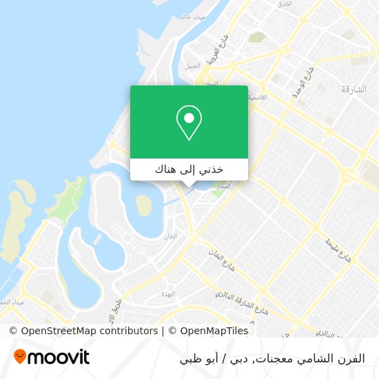 خريطة الفرن الشامي معجنات