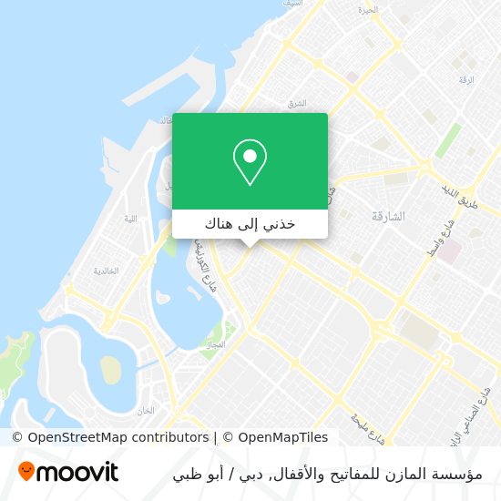 خريطة مؤسسة المازن للمفاتيح والأقفال