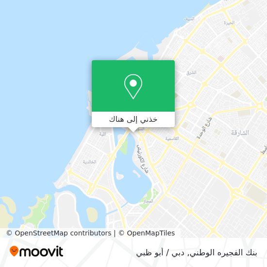خريطة بنك الفجيره الوطني