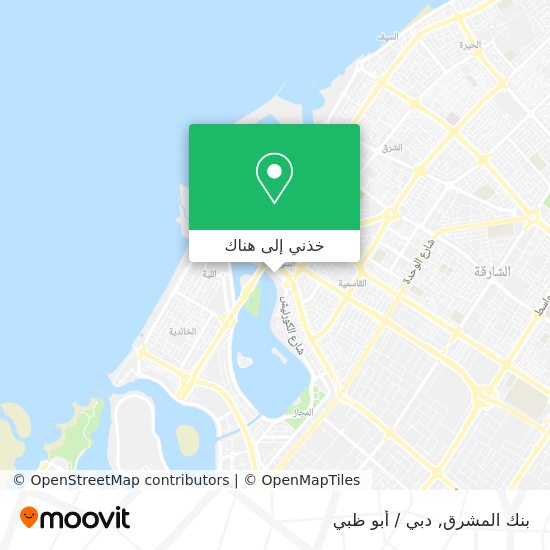 خريطة بنك المشرق