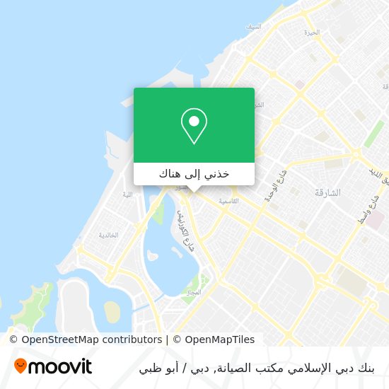 خريطة بنك دبي الإسلامي مكتب الصيانة