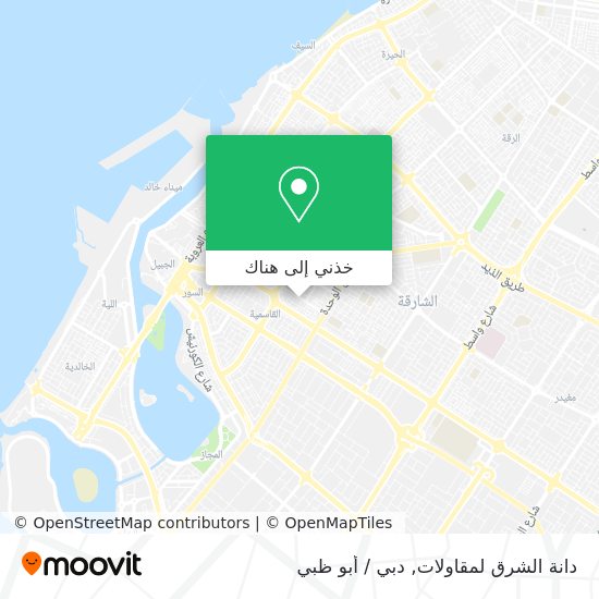 خريطة دانة الشرق لمقاولات