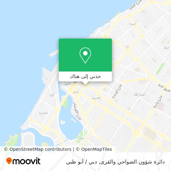 خريطة دائرة شؤون الضواحي والقرى