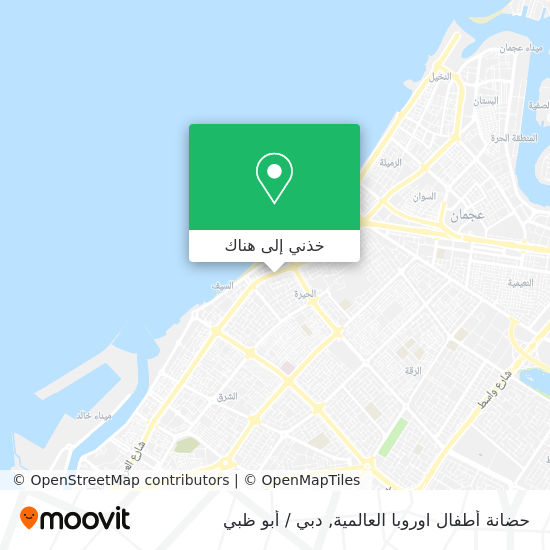 خريطة حضانة أطفال اوروبا العالمية