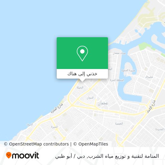 خريطة المنامة لتقنية و توزيع مياه الشرب