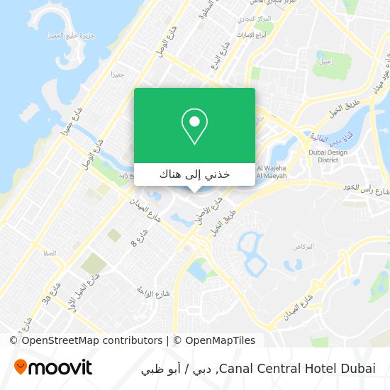 خريطة Canal Central Hotel Dubai
