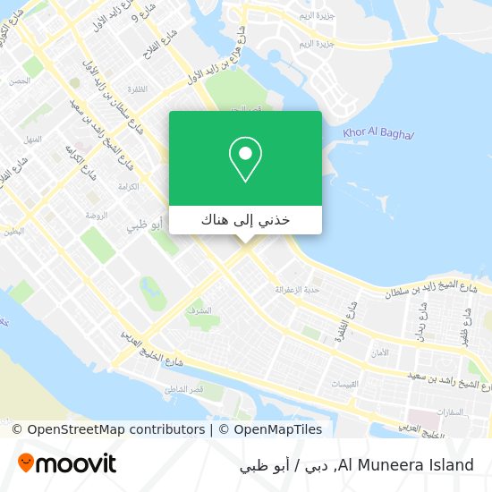 خريطة Al Muneera Island