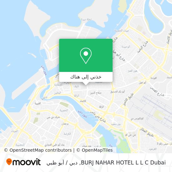خريطة BURJ NAHAR HOTEL L L C Dubai