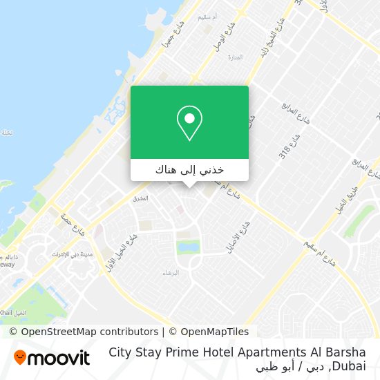 خريطة City Stay Prime Hotel Apartments Al Barsha Dubai