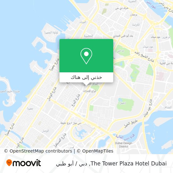 خريطة The Tower Plaza Hotel Dubai