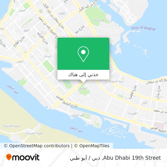 خريطة Abu Dhabi 19th Street