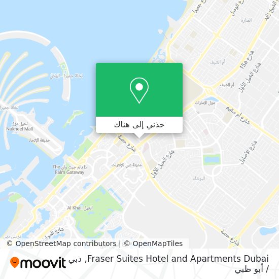 خريطة Fraser Suites Hotel and Apartments Dubai