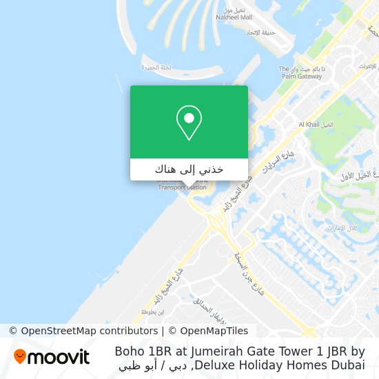 خريطة Boho 1BR at Jumeirah Gate Tower 1 JBR by Deluxe Holiday Homes Dubai