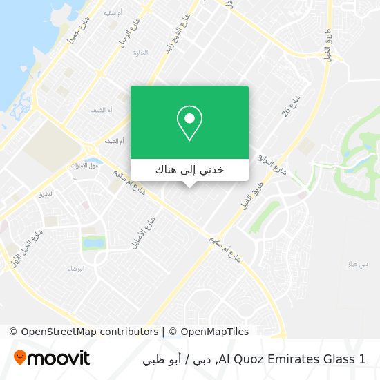 خريطة Al Quoz Emirates Glass 1
