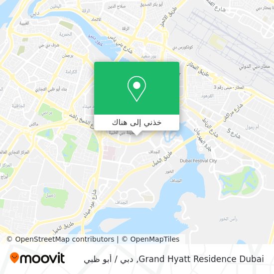 خريطة Grand Hyatt Residence Dubai