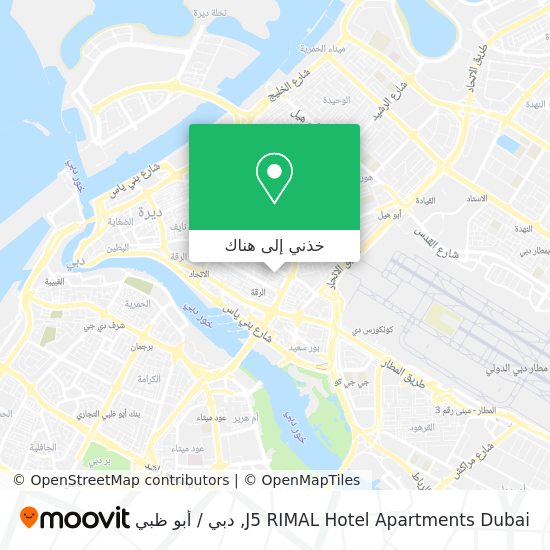 خريطة J5 RIMAL Hotel Apartments Dubai