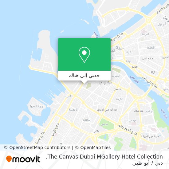 خريطة The Canvas Dubai MGallery Hotel Collection