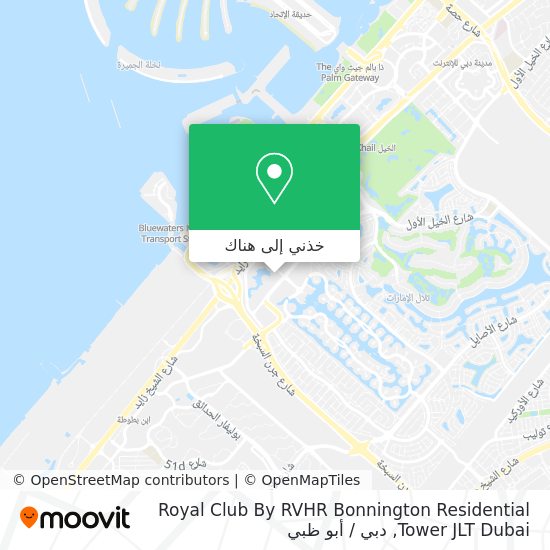 خريطة Royal Club By RVHR Bonnington Residential Tower JLT Dubai