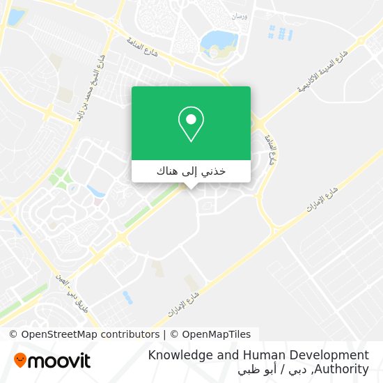 خريطة Knowledge and Human Development Authority