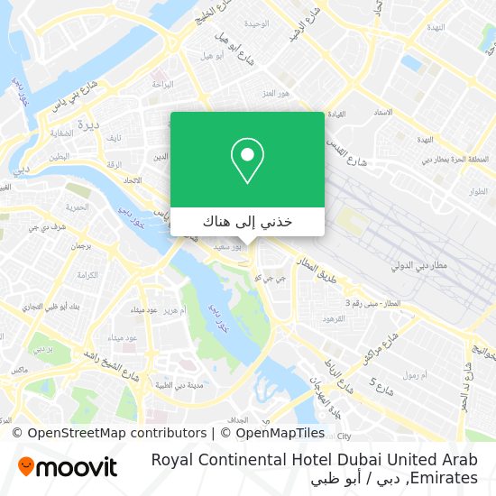 خريطة Royal Continental Hotel Dubai United Arab Emirates