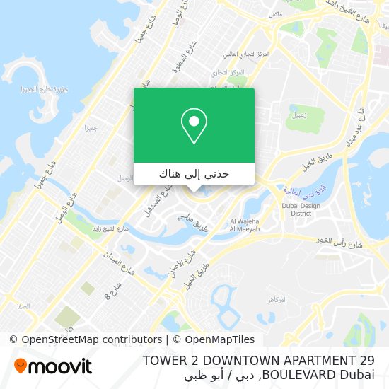 خريطة TOWER 2 DOWNTOWN APARTMENT 29 BOULEVARD Dubai