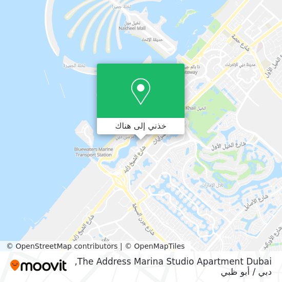 خريطة The Address Marina Studio Apartment Dubai