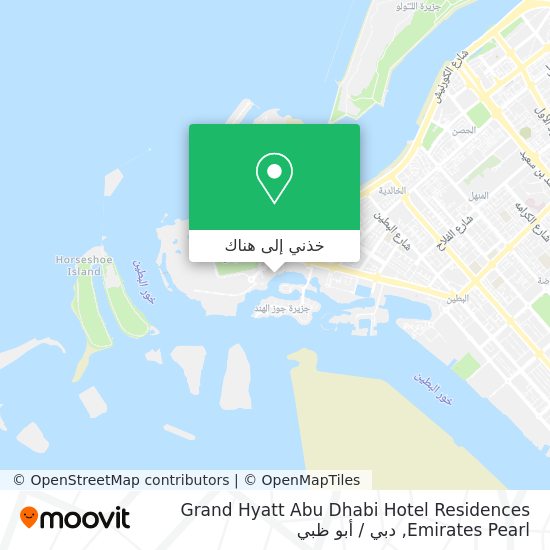 خريطة Grand Hyatt Abu Dhabi Hotel Residences Emirates Pearl