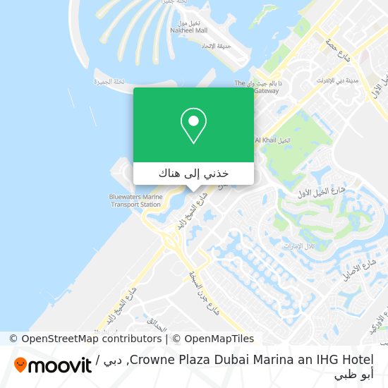 خريطة Crowne Plaza Dubai Marina an IHG Hotel