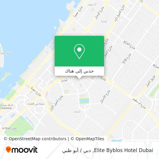 خريطة Elite Byblos Hotel Dubai