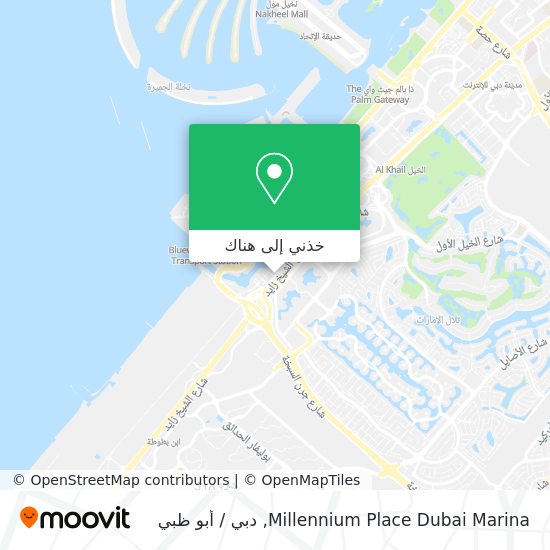خريطة Millennium Place Dubai Marina