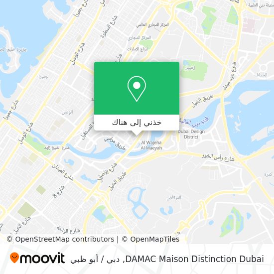 خريطة DAMAC Maison Distinction Dubai