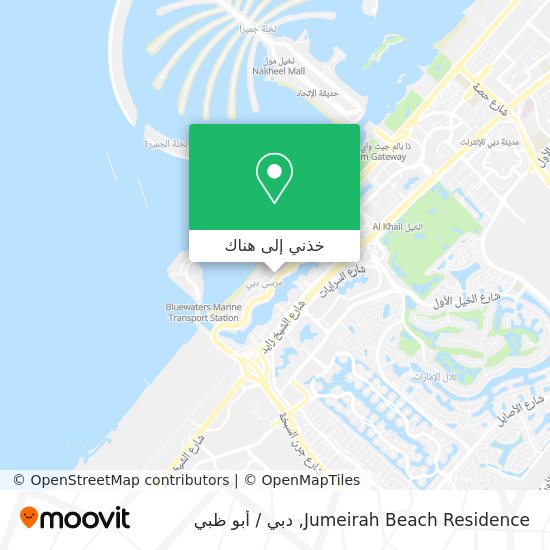خريطة Jumeirah Beach Residence